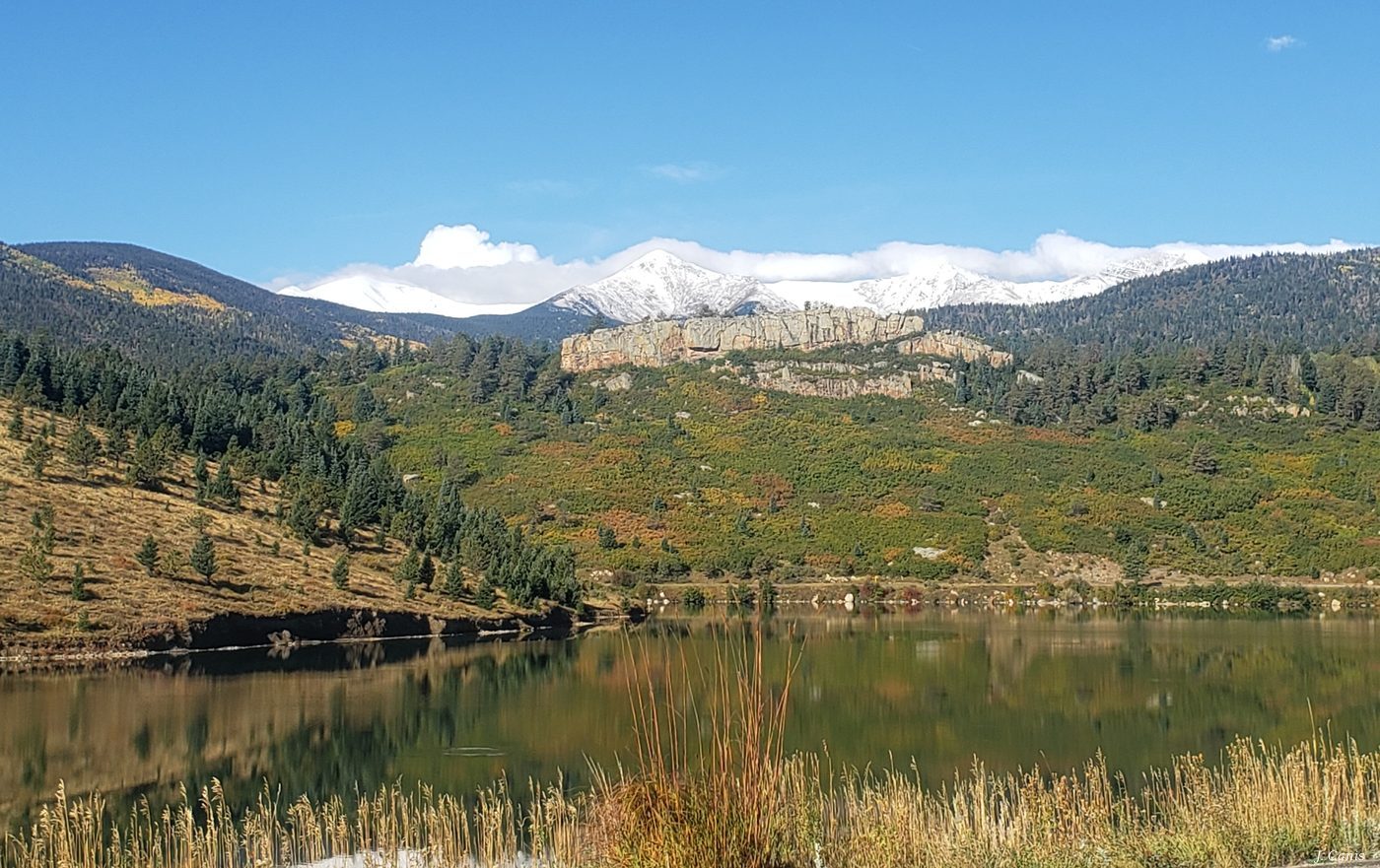 Colorado Lake — high mountain lake reflection Colorado Rockies, color landscape photography by Jon Canis